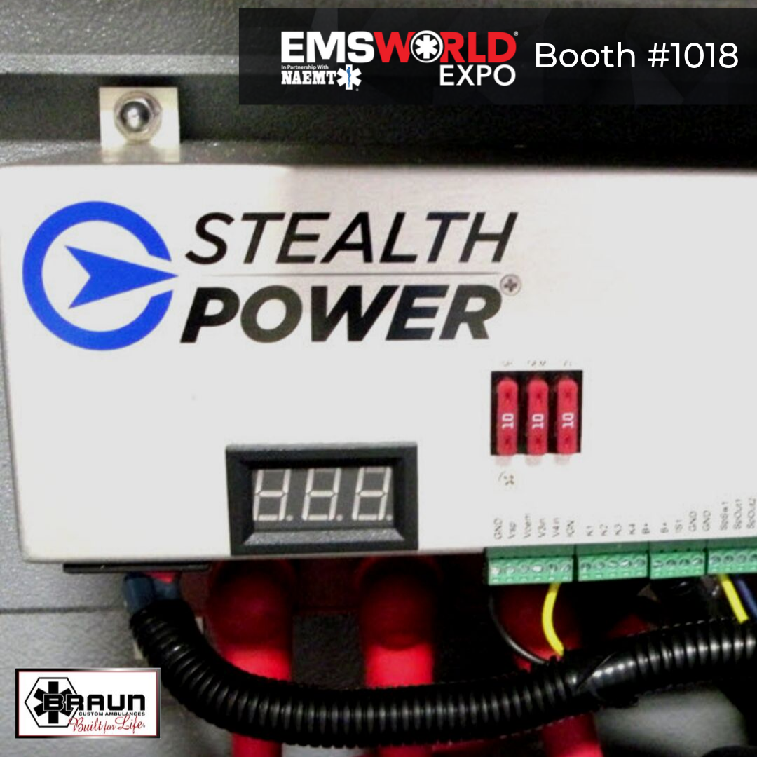 Braun to Display Stealth Power Idle Reduction System on Customer Ambulance at EMS World 2019