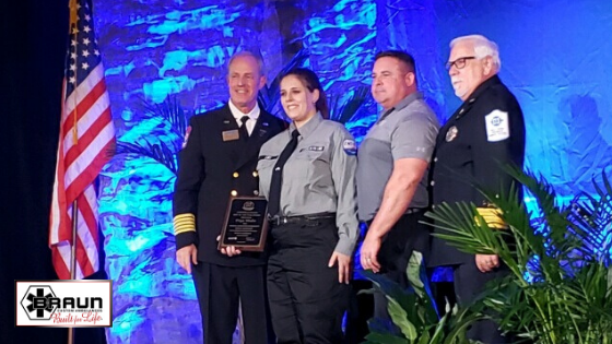 Braun Ambulances honors 2019 NAEMT EMT of the Year